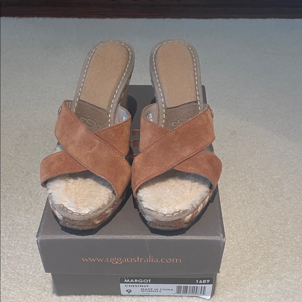 UGG Women's Chestnut Suede Mules